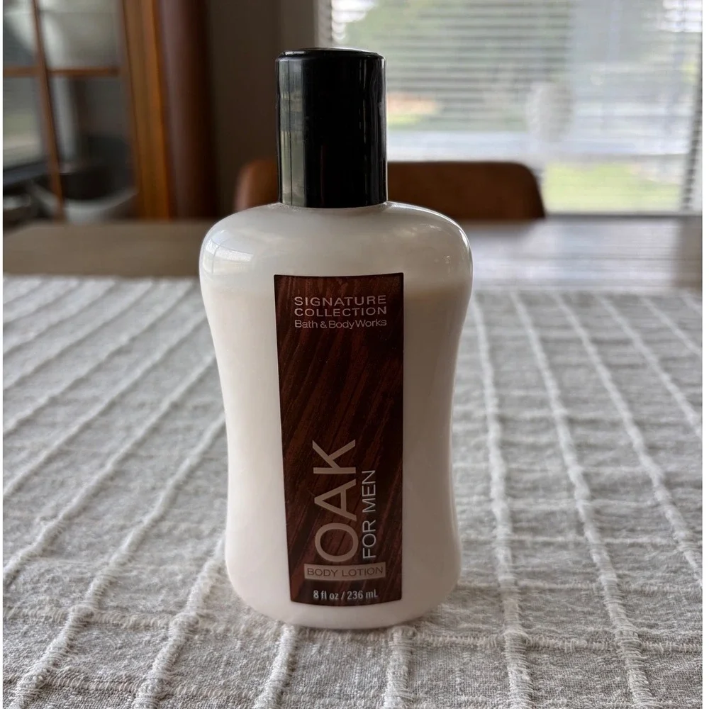 SIGNATURE COLLECTION Bath & Body Works OAK Body Lotion for Men 85% Full RARE